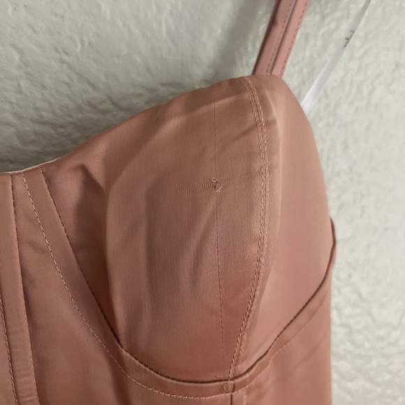 Best Part Of Me Blush Satin Bustier Maxi Dress - Picture 8 of 12